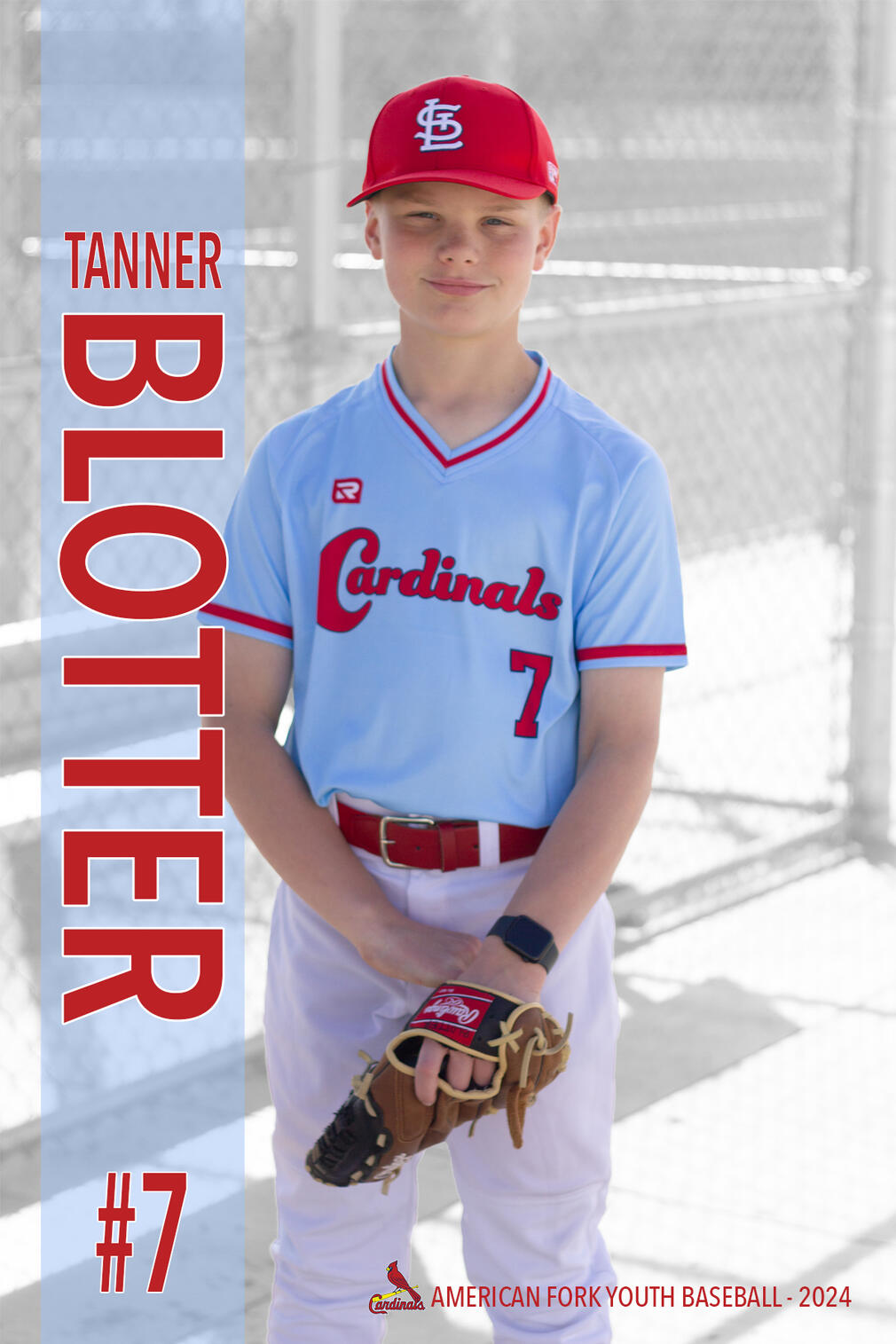 Unique trading cards for youth sports teams.