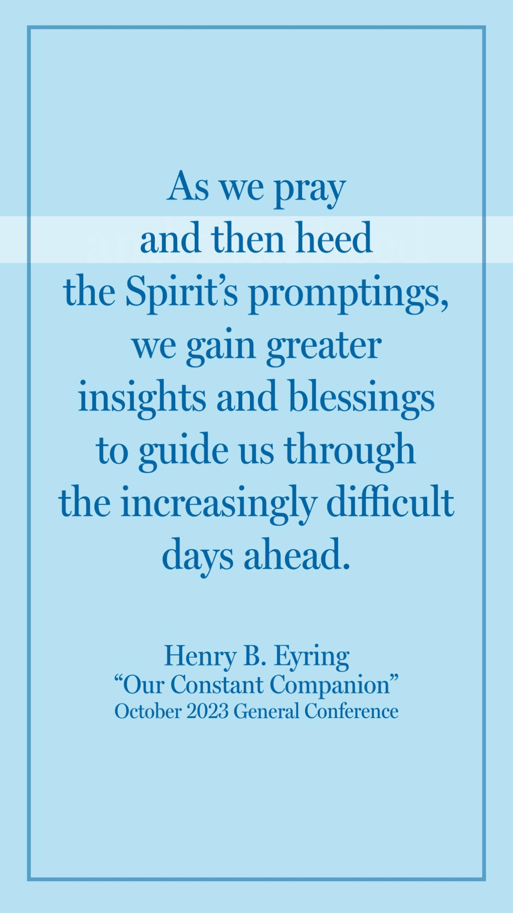 Our Constant Companion