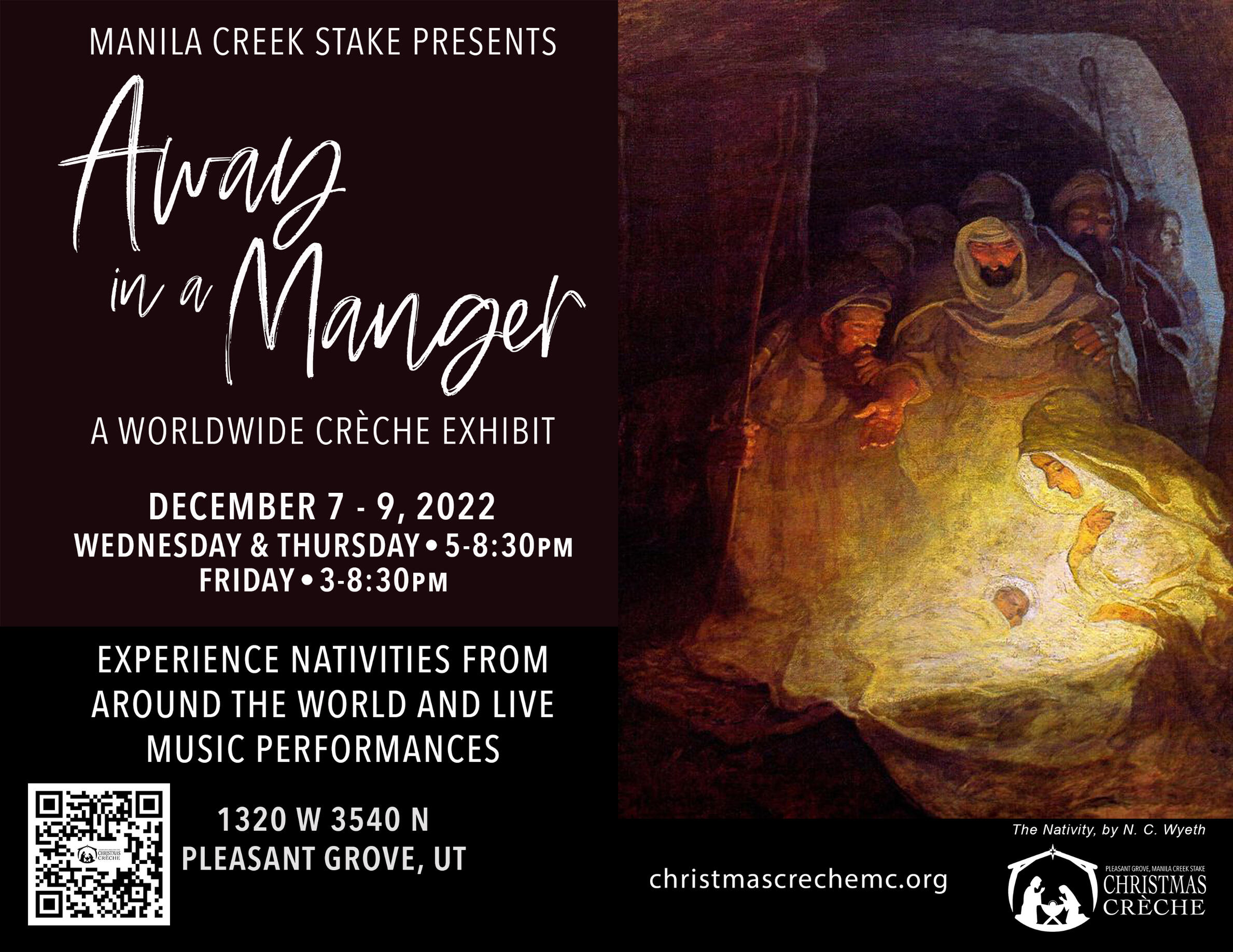 Christmas Creche Invitation