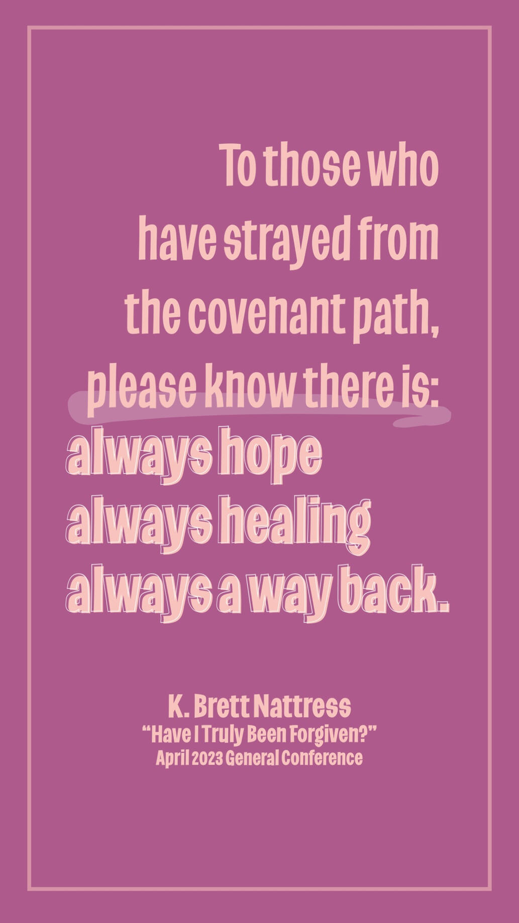 Have I Truly Been Forgiven