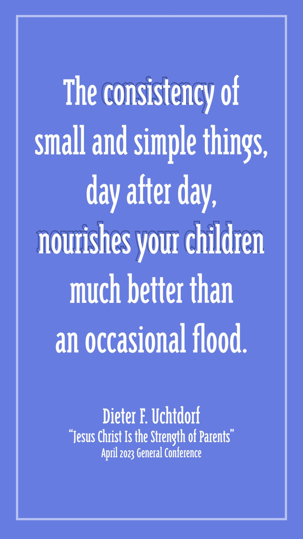 Jesus Christ is the Strength of Parents